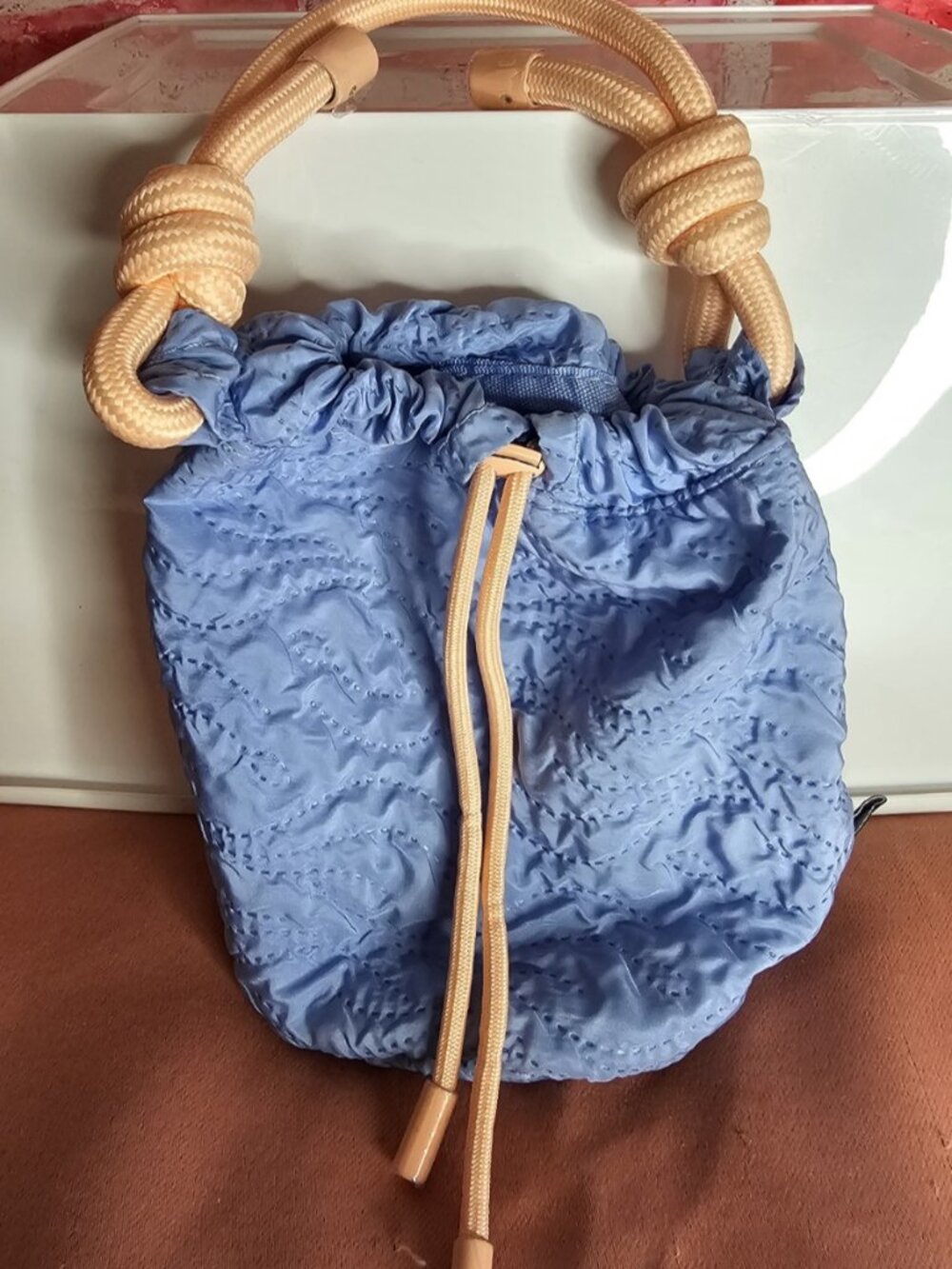 Dolce & Gabbana Blue Jasmine Mini Bucket Bag GWP Fragrance Collection